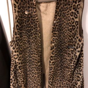 Giorgio Armani cheetah print vest